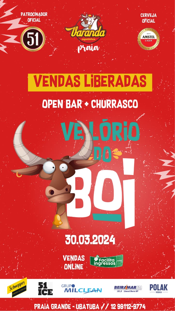Open Bar + Churrasco - Velório do BOI